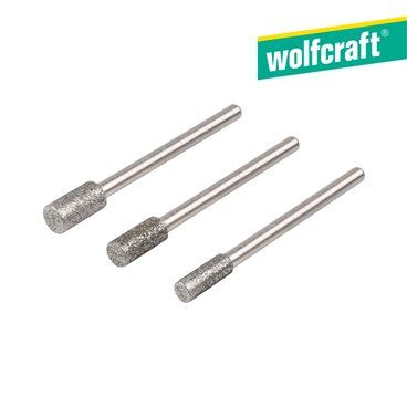 Set  3 muelas de diamante cilíndricas 5987000 wolfcraft