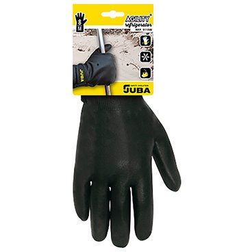 Guante trabajos en frío nitrilo foam / forro polar talla 7 juba