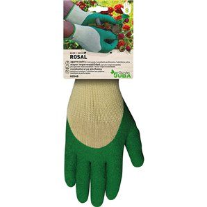 Guante jardinería poliéster / látex talla 8 juba