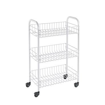 Carro multiuso 3 estantes 41x23x63cm metaltex