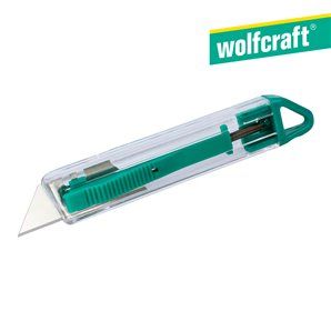 Cúter de Seguridad Wolfcraft de Plástico con Cuchilla Trapezoidal (4135000) 2