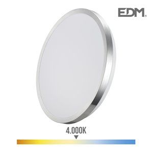 Aplique super. led 12w  800 lumen 4.000k marco cromado edm