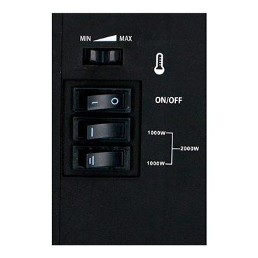 Estufa chimenea led torino 2000w