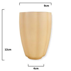 Tulipano in vetro EPSILON blu 11x12,5cm apertura 3cm 2