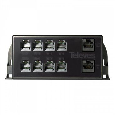 Passiver Multiplexer RJ45 1M/9H ADSL-Ausgang