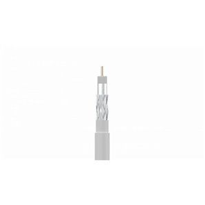 Câble coaxial SK6FPLUS CU+DC/AL 100m PVC blanc