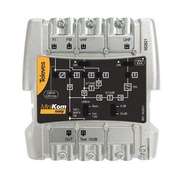 Amplifier MINIKOM 4E/1S EasyF FM-VU-FI