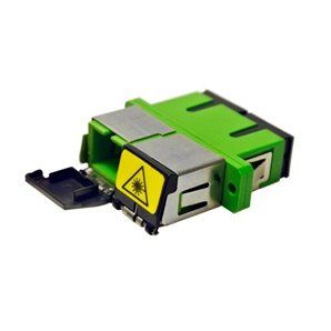 Adaptador doble SC/APC hembra SC/APC hembra con tapa autoblocante 2
