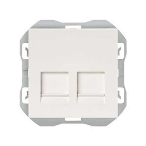 Toma RJ45 doble con conector