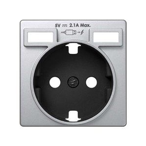 SIMÃO 8200049-033 | Tampa da base do plugue Schuko 2xUSB 2.1A TIPO A