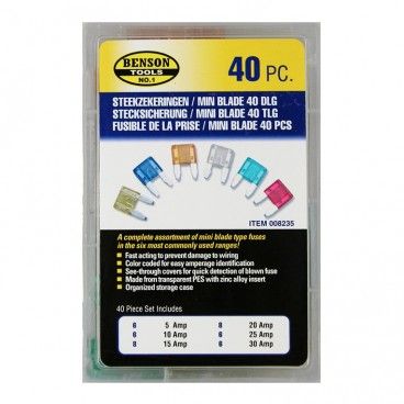 Juego 40 mini fusibles para coche