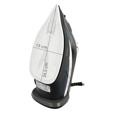 Ferro a vapor com sola cerâmica 2.800 Watts. Vapor constante e reforço de vapor com sistema anti-calcário