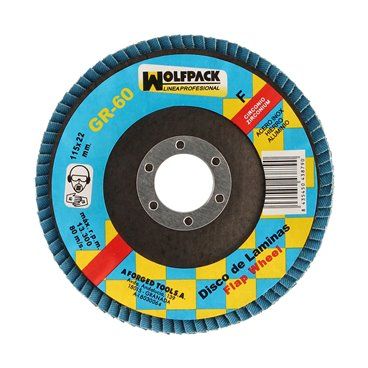 Disco Laminas Abrasivo Para Amoladora Ø 115 mm. Grano 60 Disco Laminado Acero, Disco Lija Acero Inoxidable, Disco Pulidor Acero