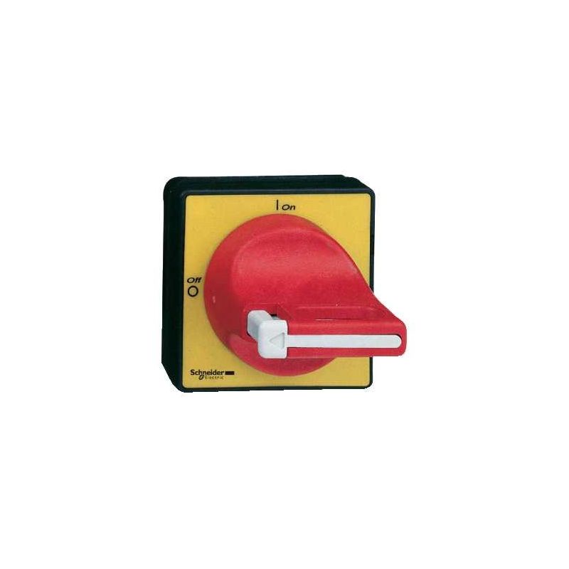 Controle giratório frontal KCF para alça vermelha V3/V4 com 3 cadeados