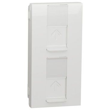 TAPA DOBLE RJ45 KEYSTONE POLAR