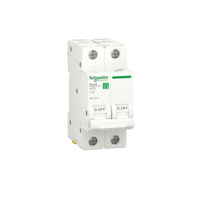 Interruptor automático RESI9 2P 10A curva C 230V 6000A