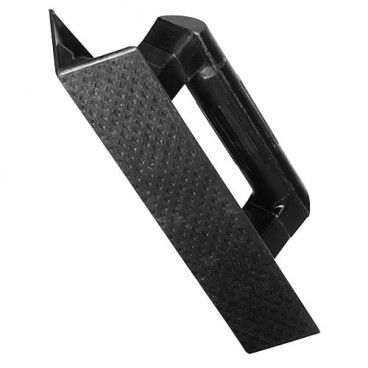 Talocha plástico para rincón mango redondo 36 cm. negra