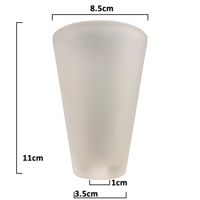 Tulipe en cristal LISA 11x8,5cm avec ouverture 1cm