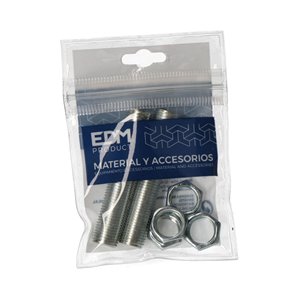 Rosca de 40 mm com porca (2 roscas e 4 porcas) embalada 2