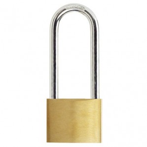 Candado Laton Arco Largo 25 mm.