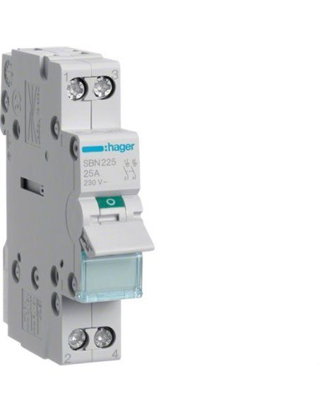 HAGER SBN225 | Interruttore modulare SB 2P 25A