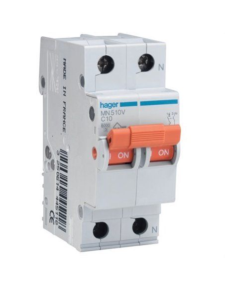 HAGER MN516V | Interruttore MN 1P+N 16A curva C