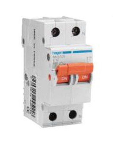 HAGER MN506V | Interruttore MN 1P+N 6A curva C