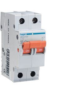 HAGER MN510V | Interruttore MN 1P+N 10A curva C