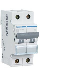 HAGER MUN510A | Interruptor automático 1P+N 10A curva-C 6kA