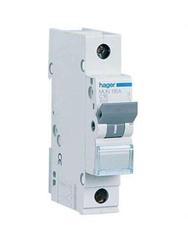 HAGER MUN120A | Disjoncteur 1P 20A courbe-C 6kA