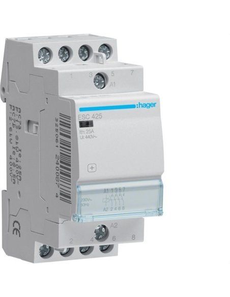 HAGER ESC425 | 25A 4NO 230V contactor