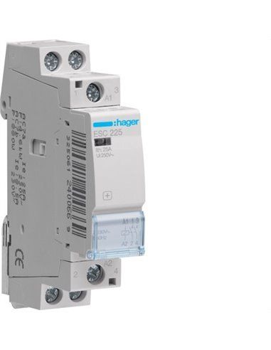 HAGER ESC225 | Contattore 25A 2NO 230V