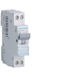 HAGER MLU516 | Disjoncteur ML courbe-C 1P+N 16A