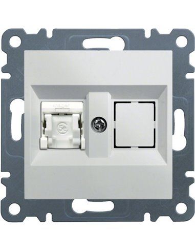 Lumina | Single socket RJ45 category 5E UTP polar white WL2110