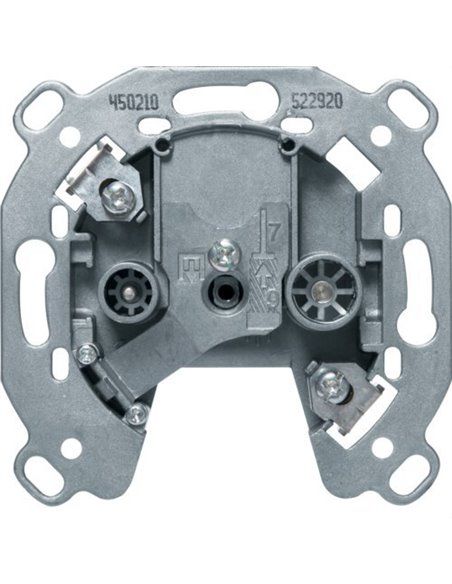 BERKER | Television socket 2 independent TV-R sockets single derivation 450210