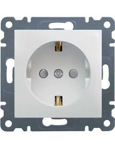 Lumina | Base de enchufe 2P+TT blanco polar WL1060