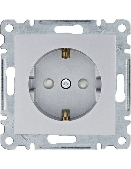 Lumina | Base de enchufe 2P+TT plata WL1062