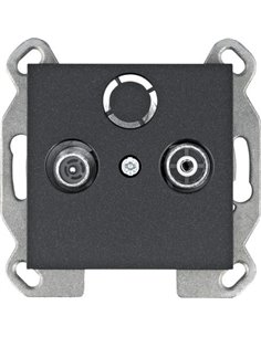 Lumina | Schwarze Durchgangs-RTV-Buchse WL3023