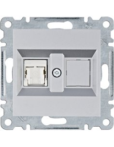 Lumina | RJ45-Buchse Kategorie 6 UTP silber WL2152