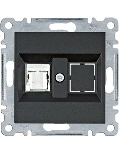 Lumina | RJ45-Buchse Kategorie 6 UTP schwarz WL2153