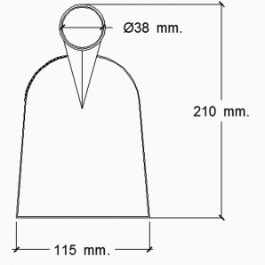 Enxada Forjada Sem Cabo 219/ 650 Gramas 2