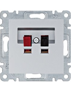 Lumina | Silberne Lautsprecherbuchse WL3312