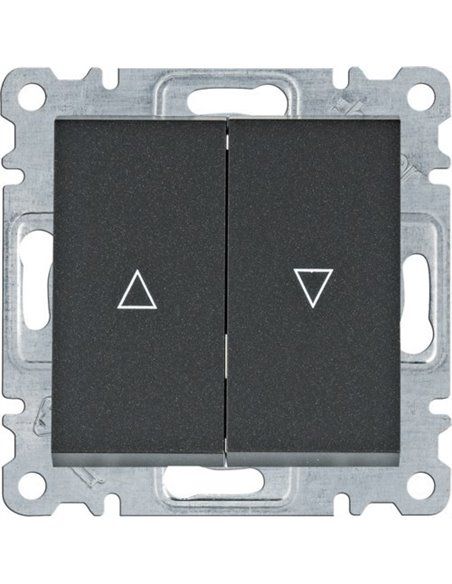Lumina | Bouton aveugle noir WL0323