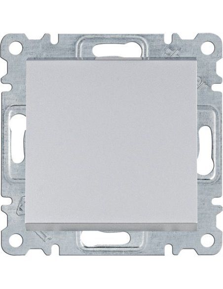 Lumina | Bouton poussoir argent WL0112