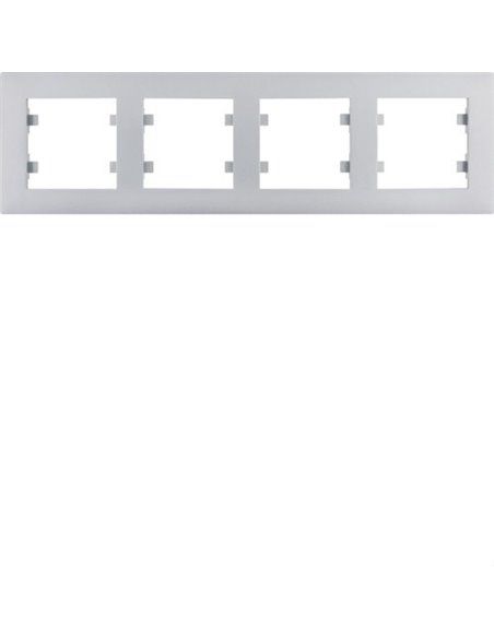 Luminância intensa | Moldura 4 elementos horizontais prateados WL5742