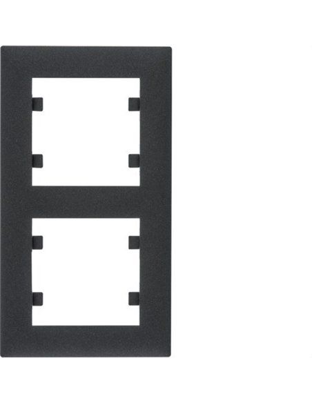 Luminância intensa | Moldura 2 elementos verticais preto WL5623