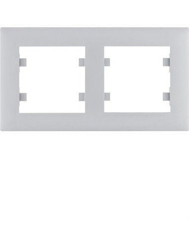 Lumina intensiv | Silberner horizontaler Rahmen 2 Elemente WL5722