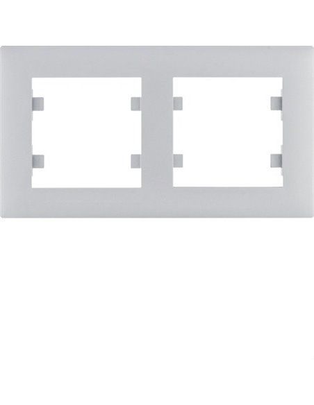 Luminância intensa | Moldura 2 elementos horizontais prateados WL5722