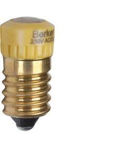 BERKER | Lampada led gialla E14 230V 4,2mA 167902