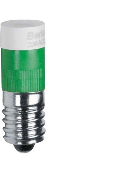 BERKER | Lámpara led E10 230V verde 167803